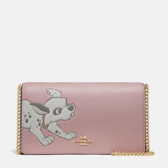 Disney X Coach Callie Chain Clutch With Dalmatian